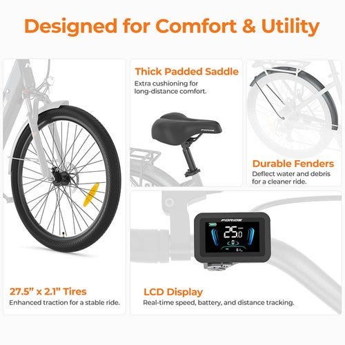 Foride Roamer 1 elektriskais velosipēds 36V 13Ah Foride Roamer 1 elektriskais velosipēds 36V 13Ah